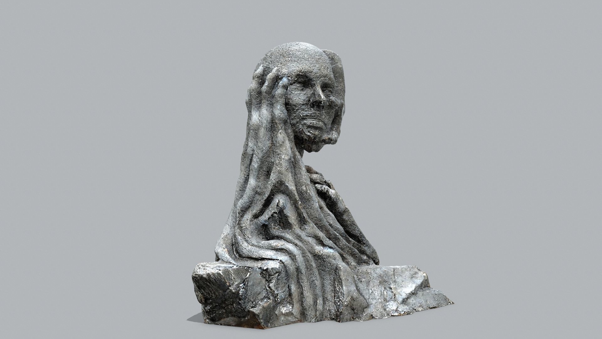 Hands of the devil Low-poly 3D model_1