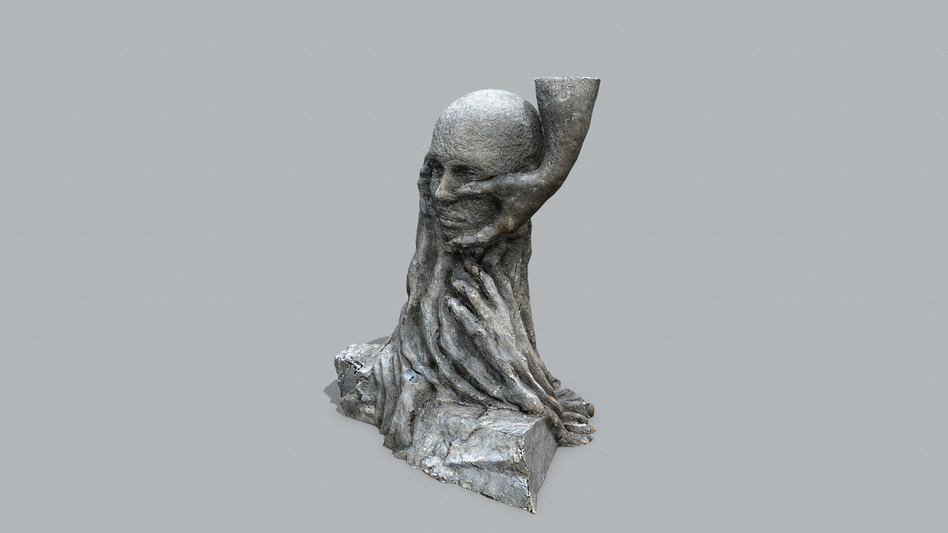 Hands of the devil Low-poly 3D model_3