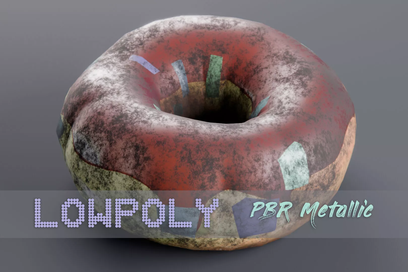 Inflatable Donut Free low-poly 3D model