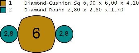 Cushion engagement ring 3D print model_8