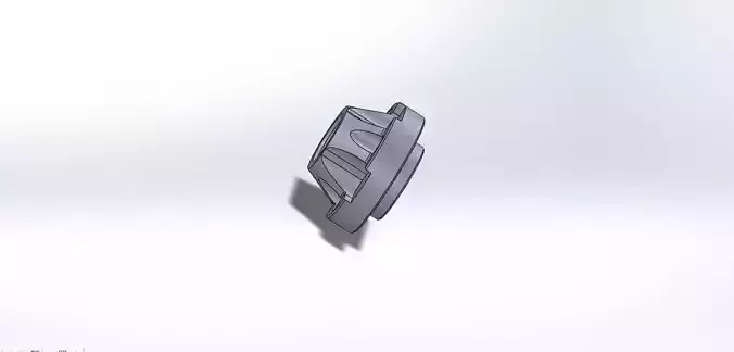 Bush of machine fixture unit 3d solid works model
