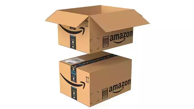 Amazon Box 2C PBR 08 Low-poly 3D model