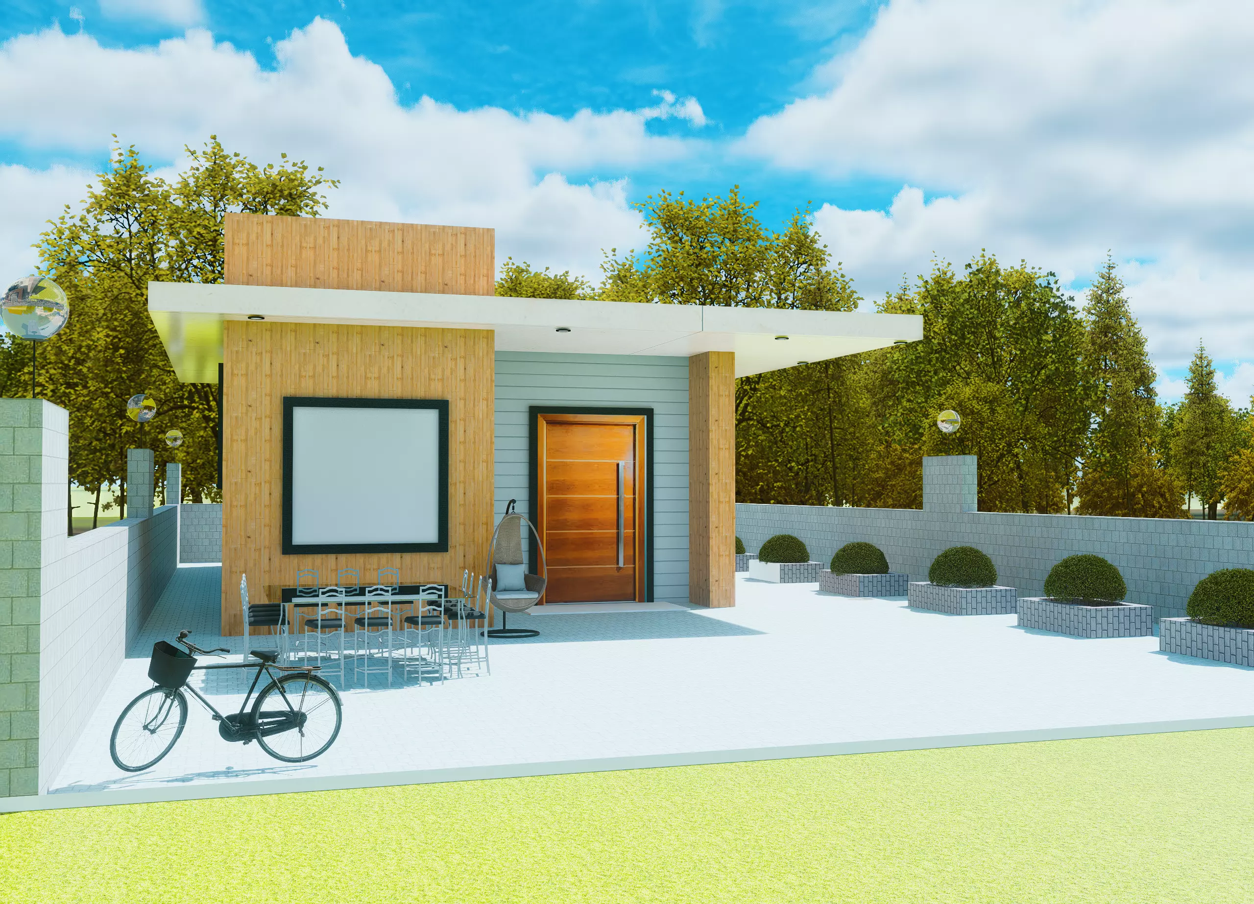 Home exterier design 3D model_0