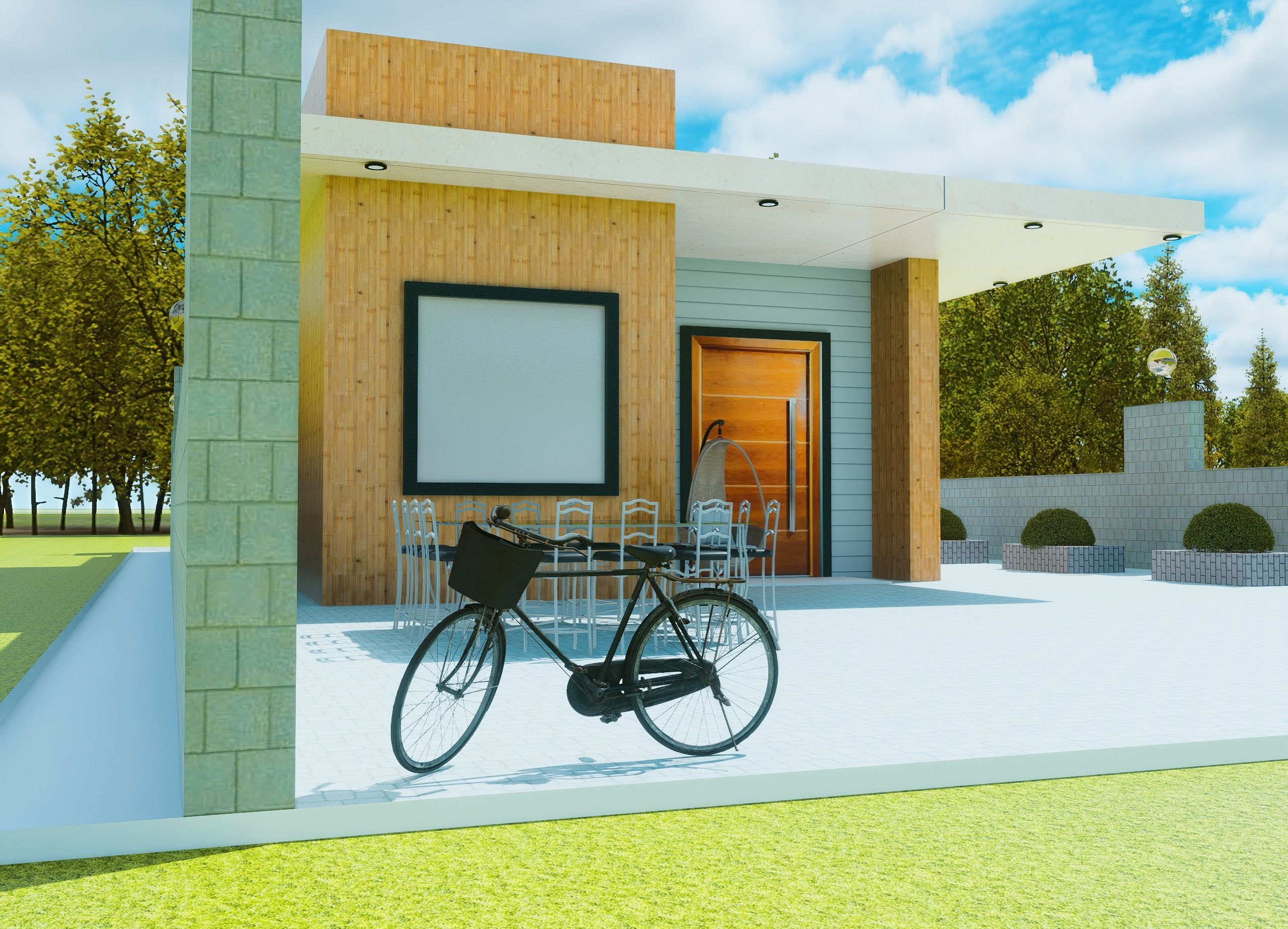Home exterier design 3D model_1
