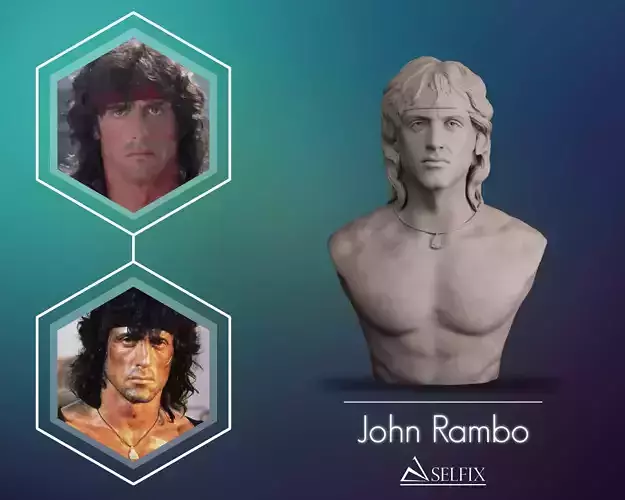Rambo Sylvester Stallone bust
