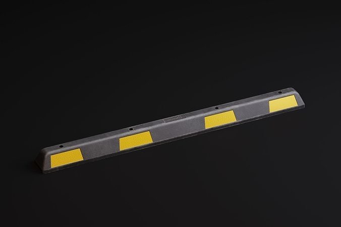 Car Parking Stop PBR Game-Ready Low-poly 3D model 3