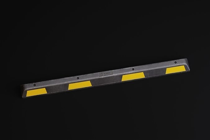 Car Parking Stop PBR Game-Ready Low-poly 3D model 5