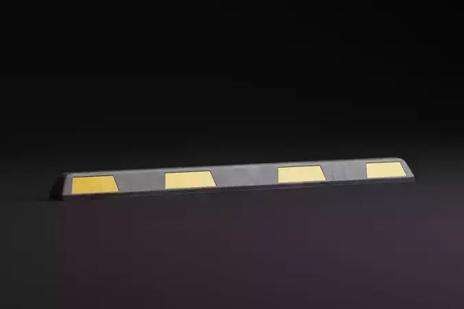Car Parking Stop PBR Game-Ready Low-poly 3D model