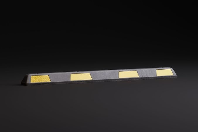Car Parking Stop PBR Game-Ready Low-poly 3D model