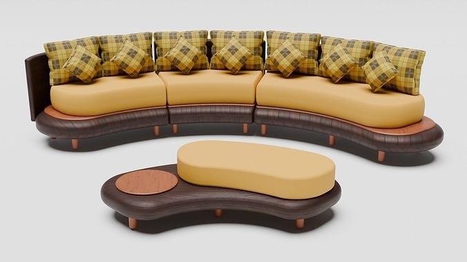 Stylish Modern Sofa Set  3D model