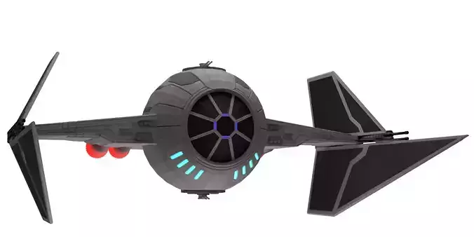 Sci-fi Fighter jet Tie fighter
