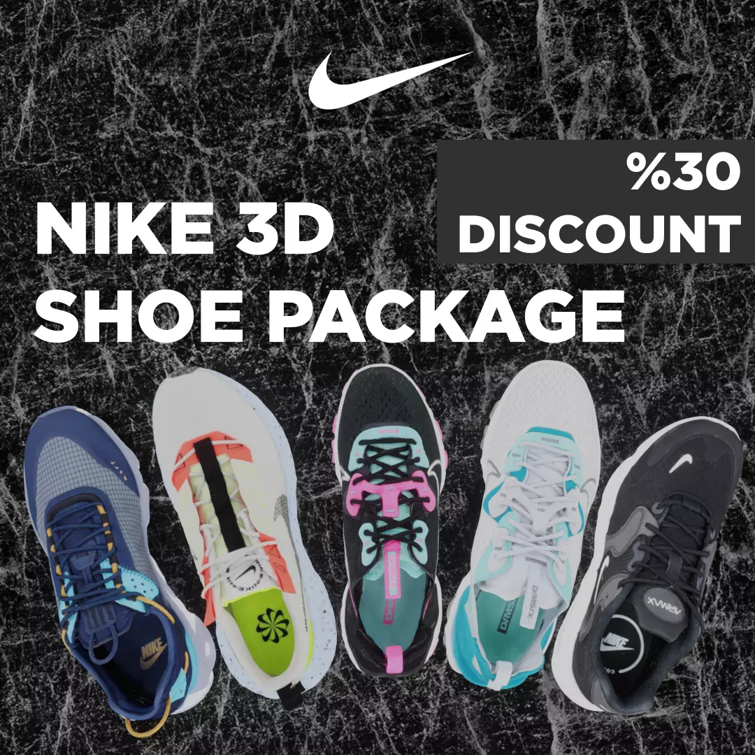 NIKE 3D SHOE PACKAGE  3D model_0