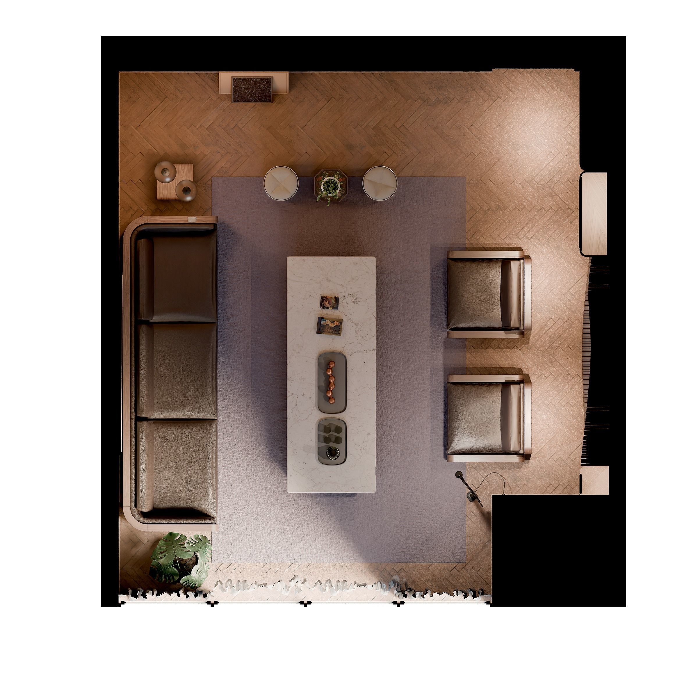Living Room 3D model_7