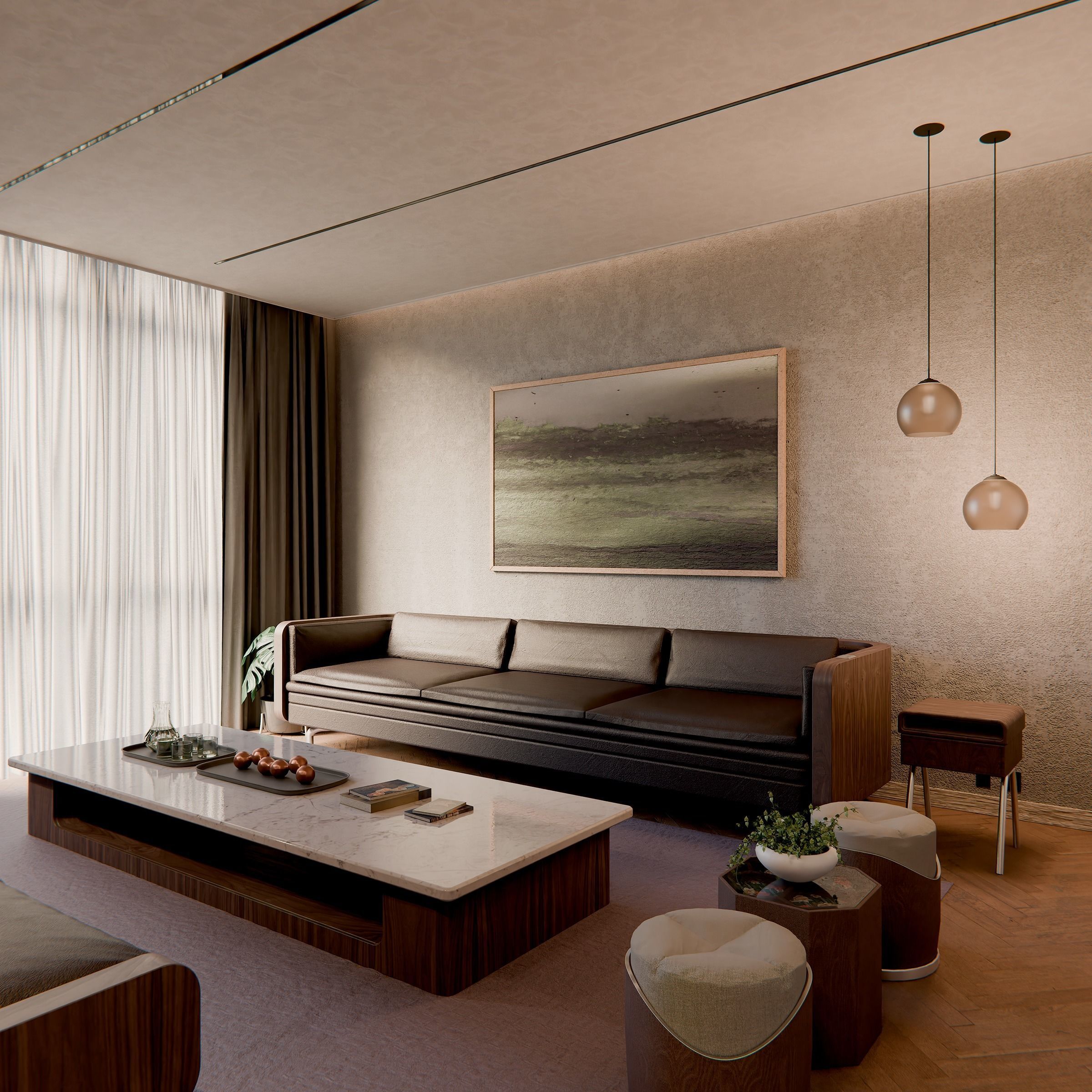 Living Room 3D model_1