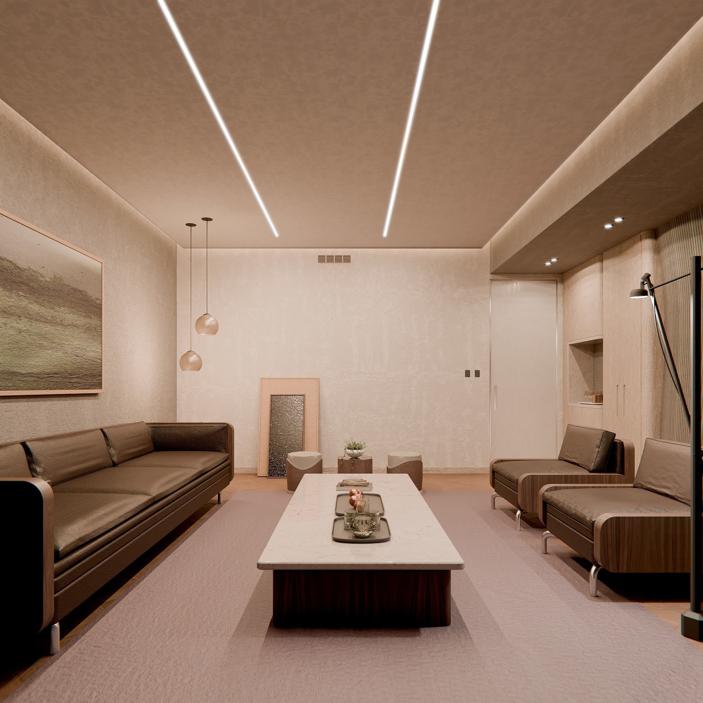 Living Room 3D model_3