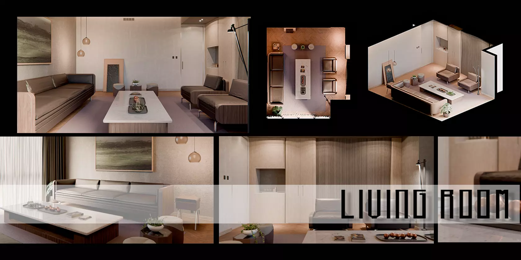 Living Room 3D model_0