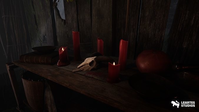 Witch Village Environment Low-poly 3D model 7