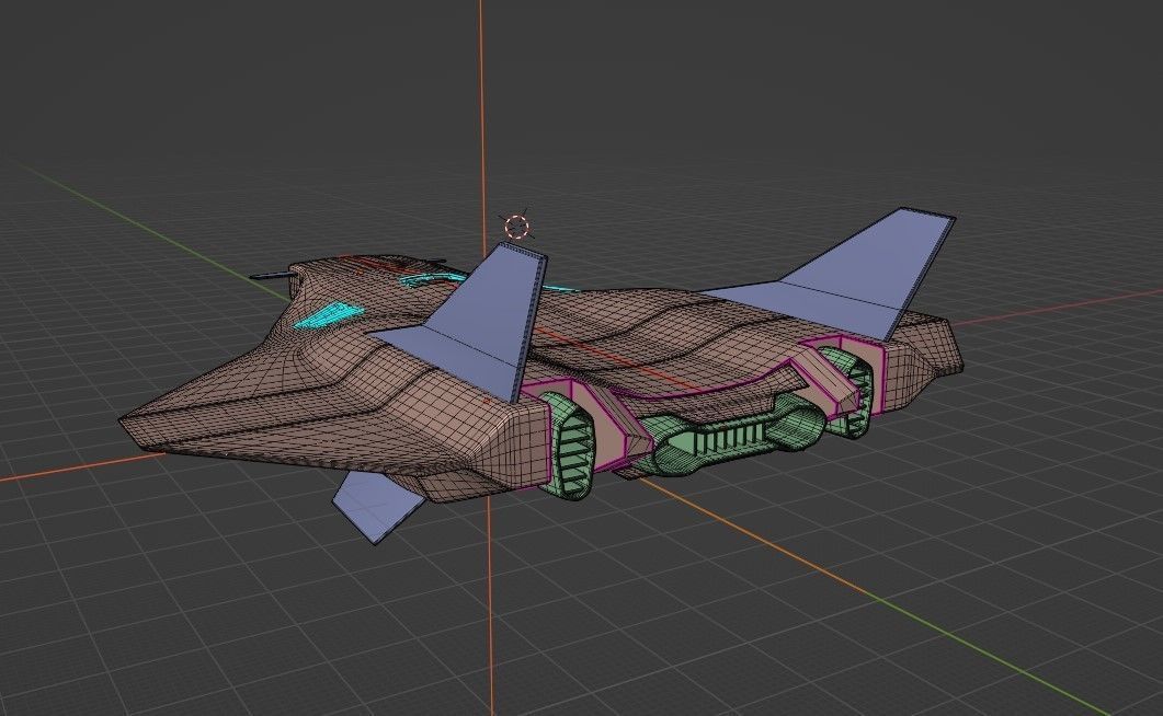 space aircraft 3D model_6