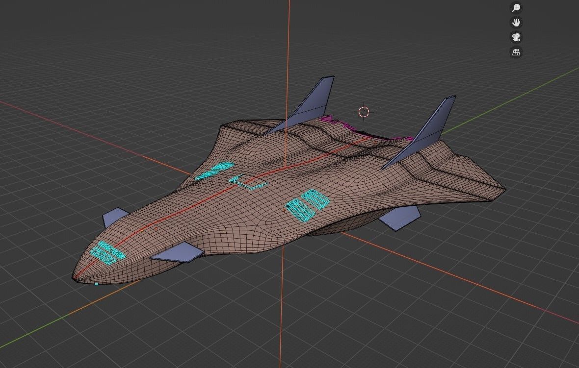 space aircraft 3D model_7