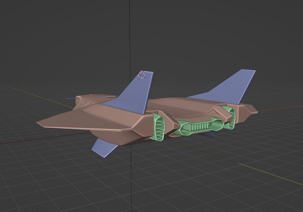 space aircraft 3D model_5