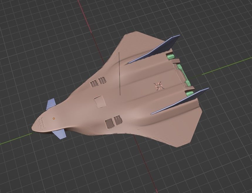 space aircraft 3D model_3