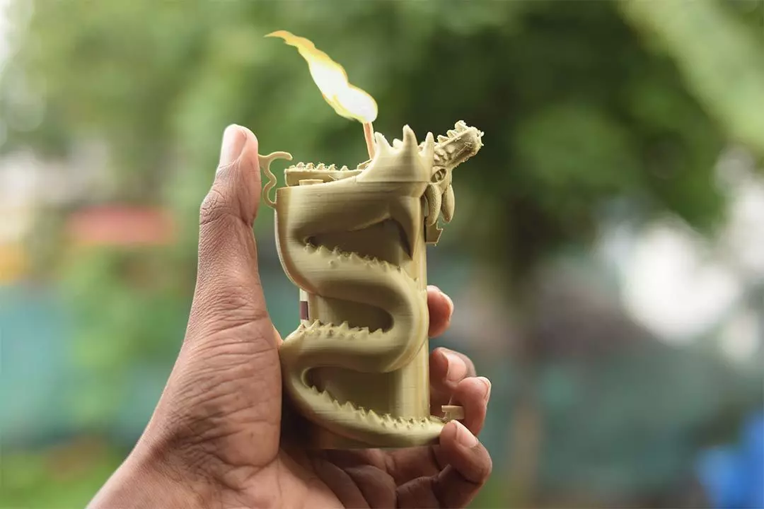 matchstick lighter for fun print 3D print model