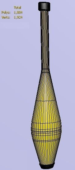 Juggling Pin 3D model_4