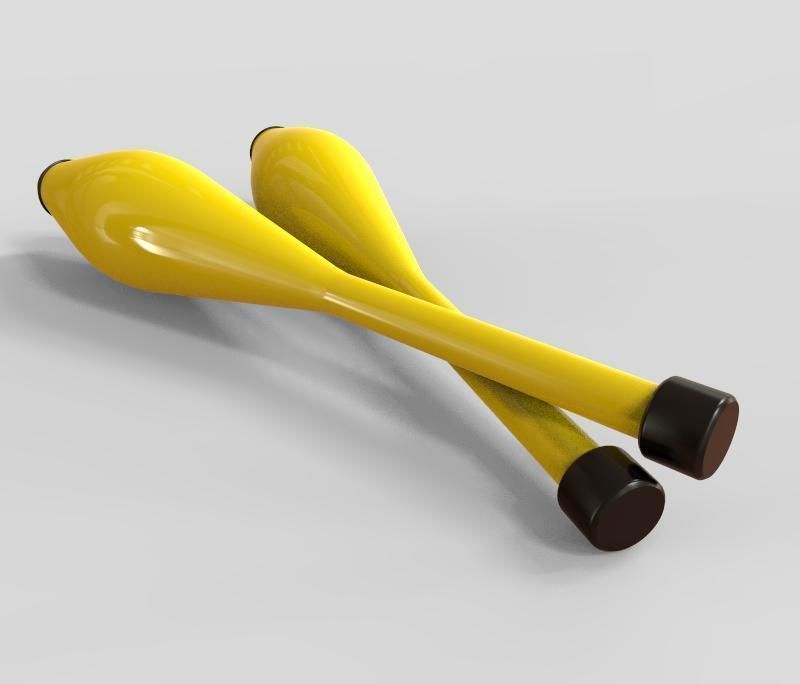 Juggling Pin 3D model_3