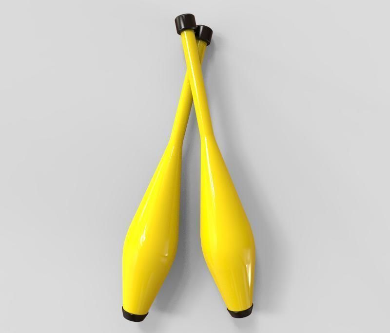 Juggling Pin 3D model_1