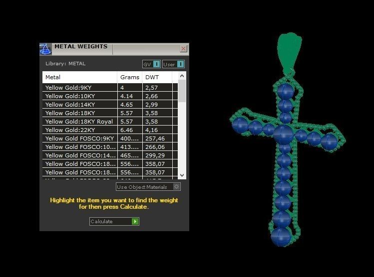 Jesus Cross Pendant with Pearl 48x30 mm 3D print model_5