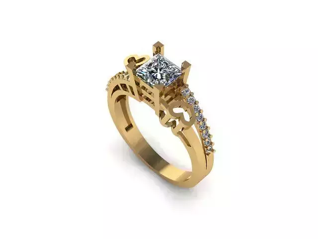 princess daimond engagement ring