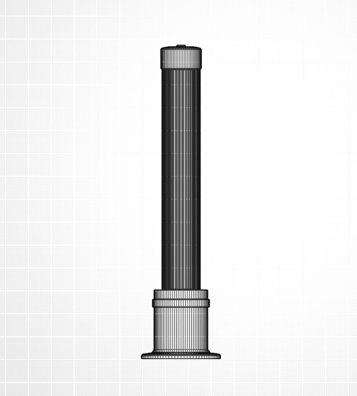 Barber shop pole Free 3D model_1