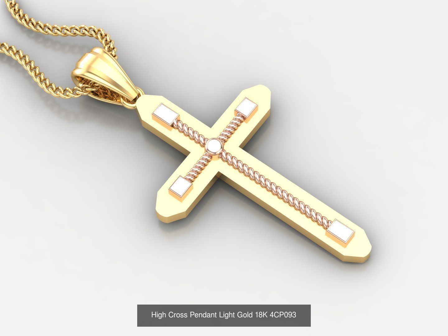 Cross Jesus Christ Pendant Album Version 4 Bulk Discount 3D Model Collection_16