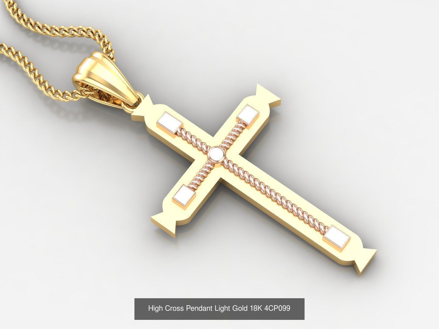 Cross Jesus Christ Pendant Album Version 4 Bulk Discount 3D Model Collection_9