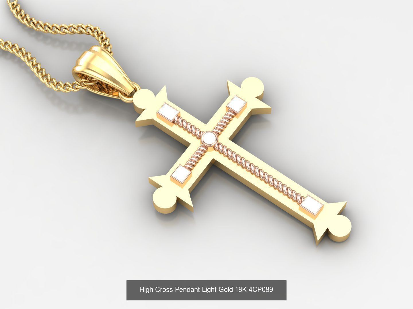 Cross Jesus Christ Pendant Album Version 4 Bulk Discount 3D Model Collection_20