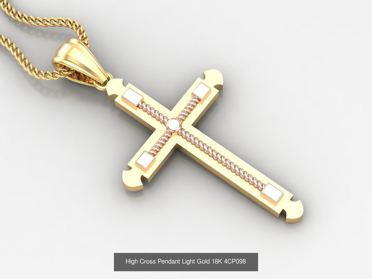 Cross Jesus Christ Pendant Album Version 4 Bulk Discount 3D Model Collection_11