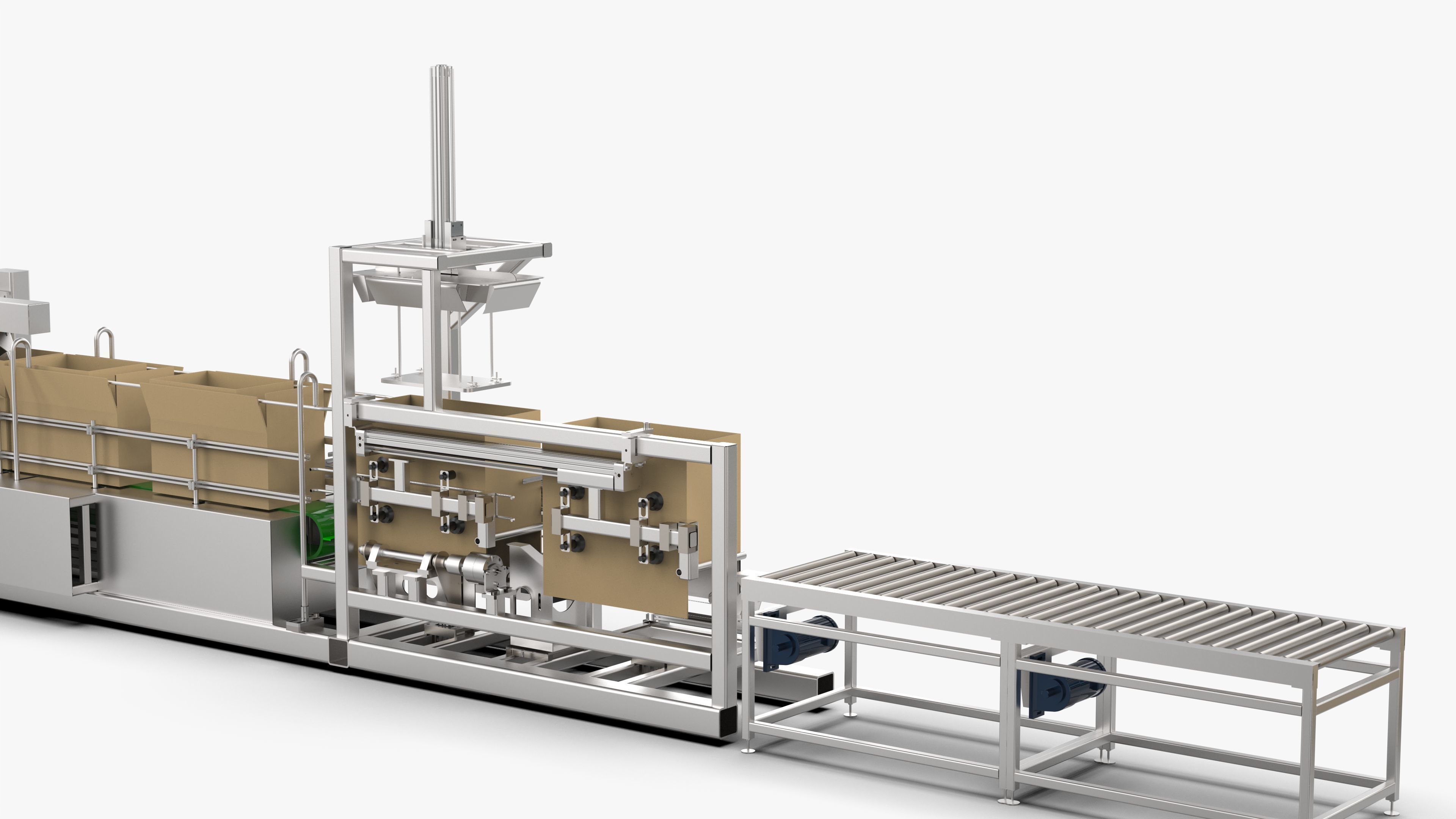 Automatic Carton Unpacking Packing and Palletizing Machine 3D model_15