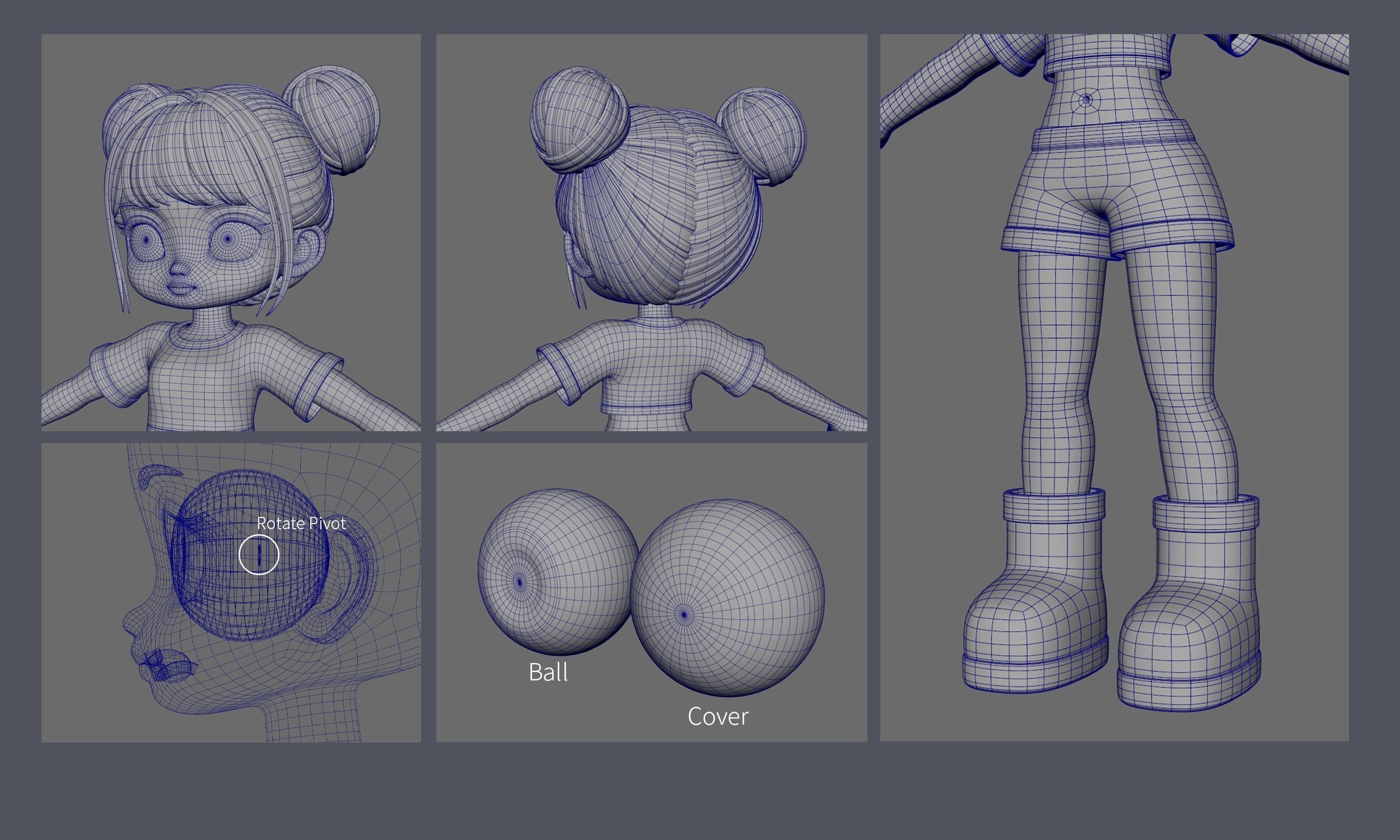 Elia Basemesh wtih Facial Expressions 3D model_7