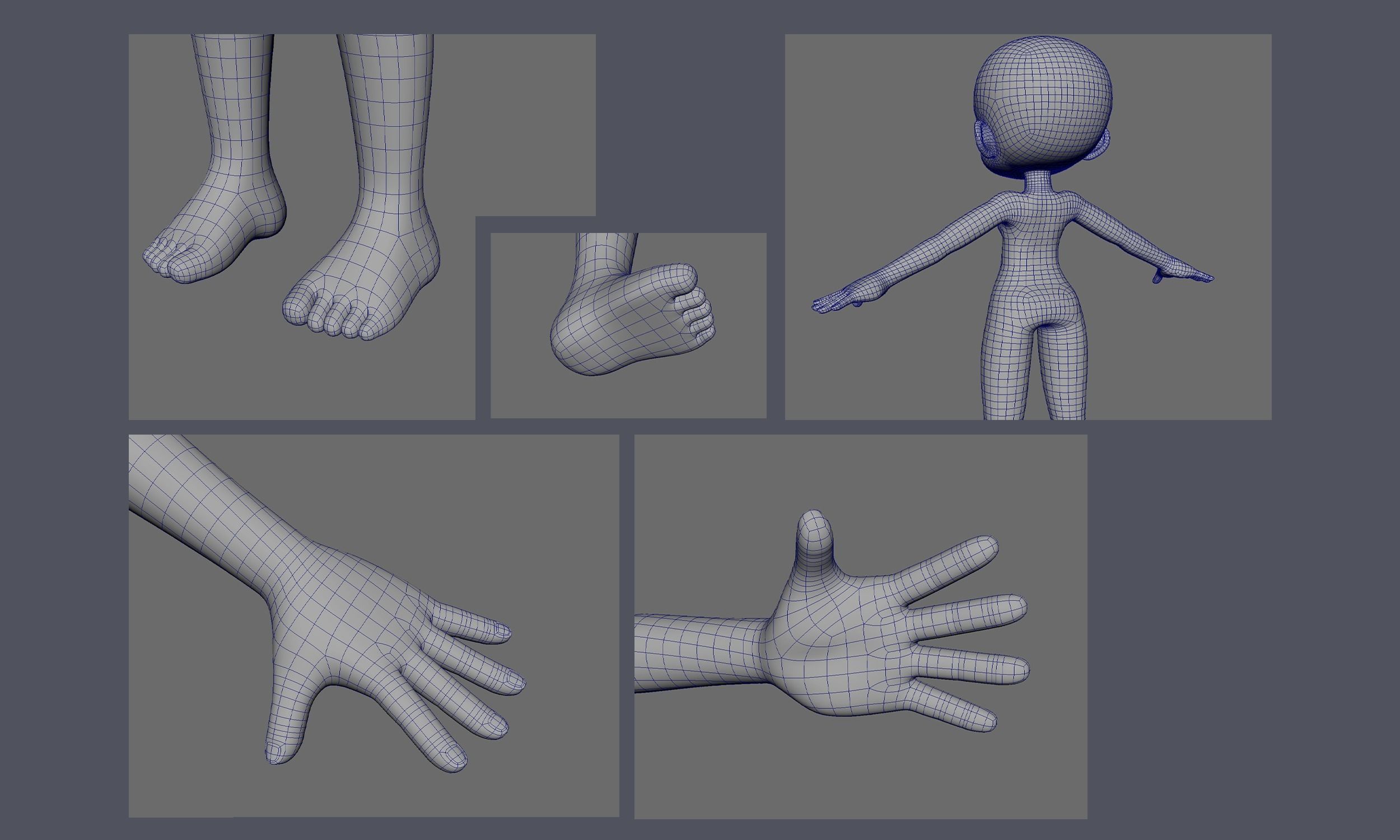 Elia Basemesh wtih Facial Expressions 3D model_5