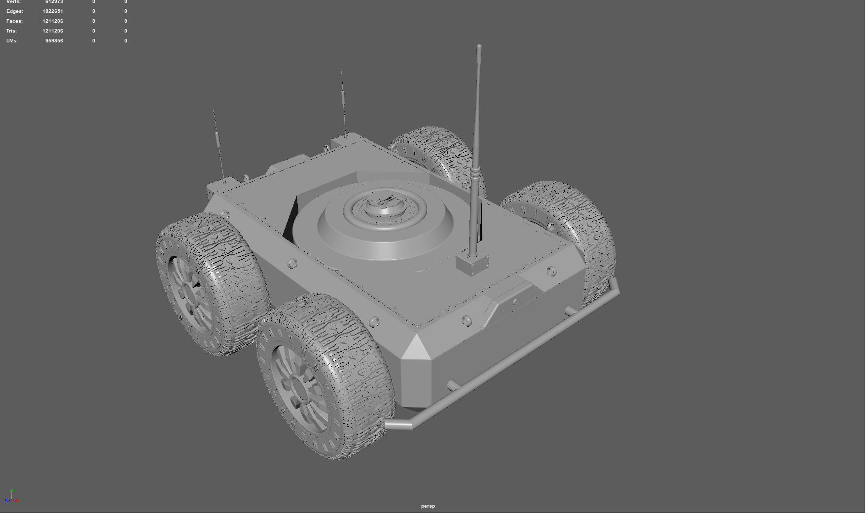 Ratel S Unmanned Ground Vehicle Ultra Realistic 3D Model 3D model_15