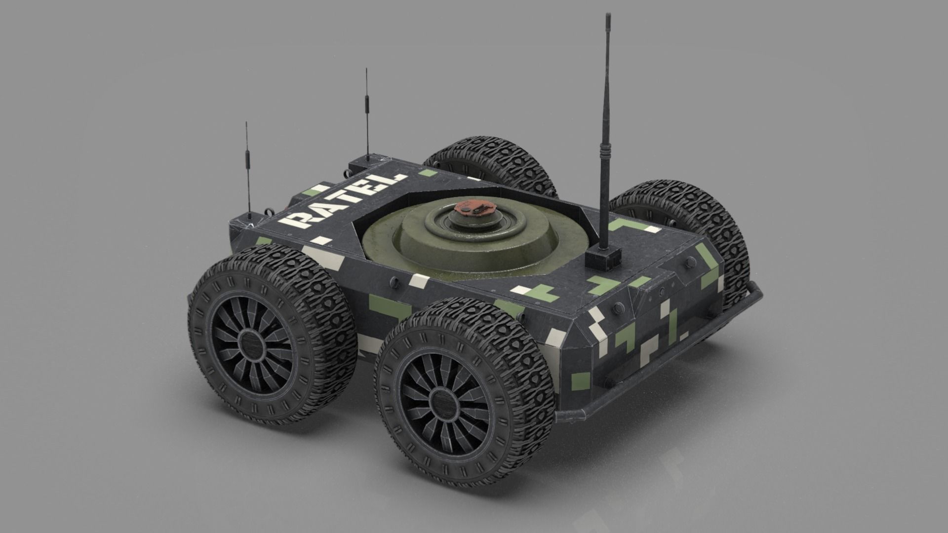 Ratel S Unmanned Ground Vehicle Ultra Realistic 3D Model 3D model_25