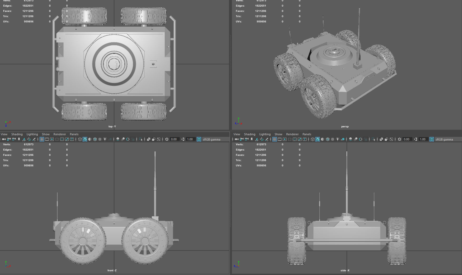 Ratel S Unmanned Ground Vehicle Ultra Realistic 3D Model 3D model_18
