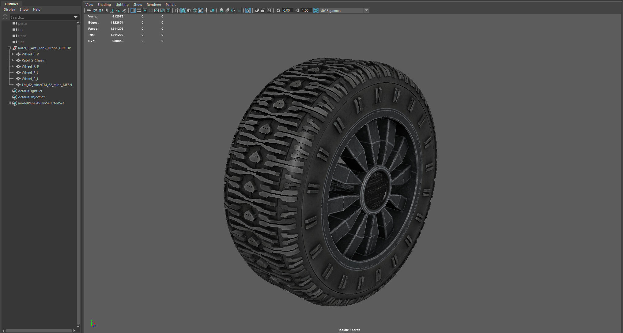 Ratel S Unmanned Ground Vehicle Ultra Realistic 3D Model 3D model_22