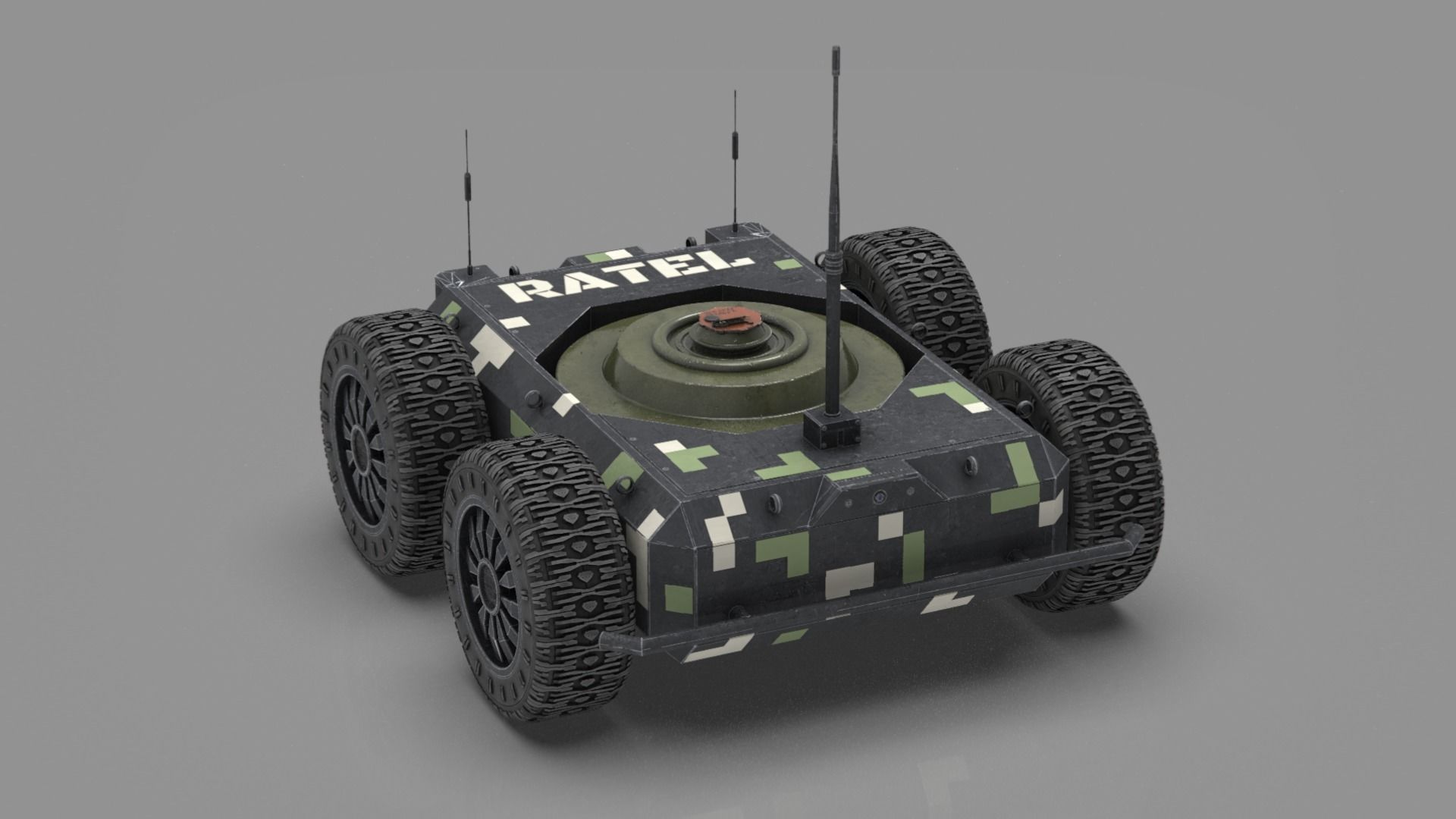 Ratel S Unmanned Ground Vehicle Ultra Realistic 3D Model 3D model_24