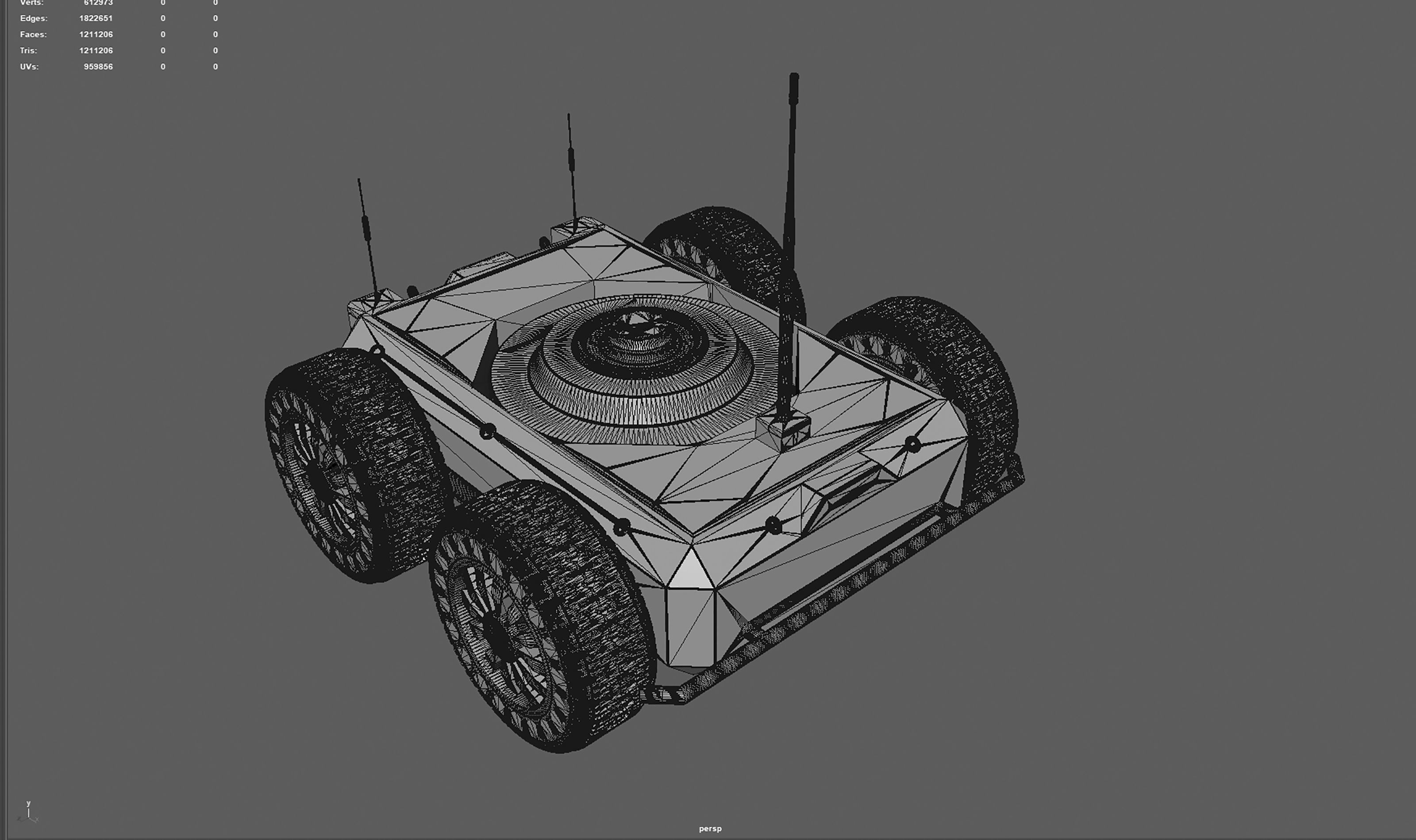 Ratel S Unmanned Ground Vehicle Ultra Realistic 3D Model 3D model_26