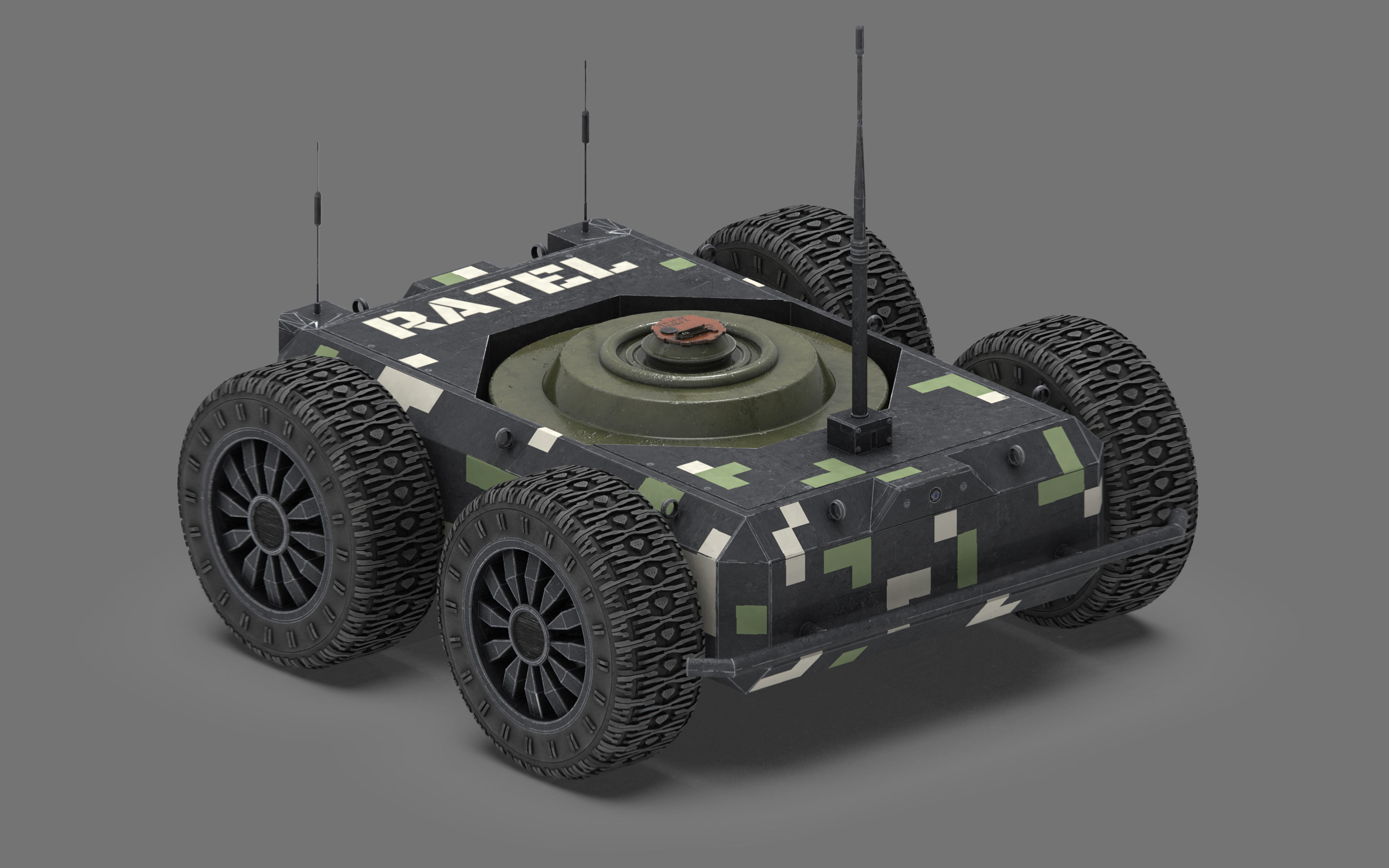 Ratel S Unmanned Ground Vehicle Ultra Realistic 3D Model 3D model_5
