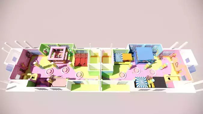  Indoor Carnival Amusement Cartoon Children s Space Commercial 