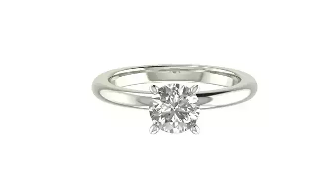 Solitaire engagement ring