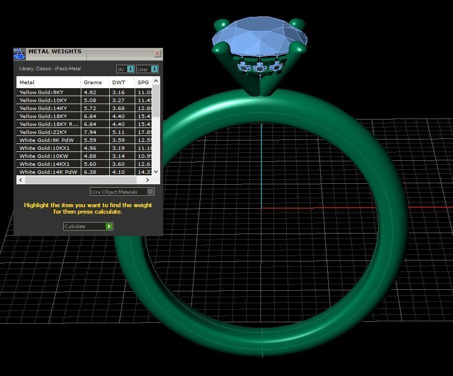 Solitaire engagement ring 3D print model_4