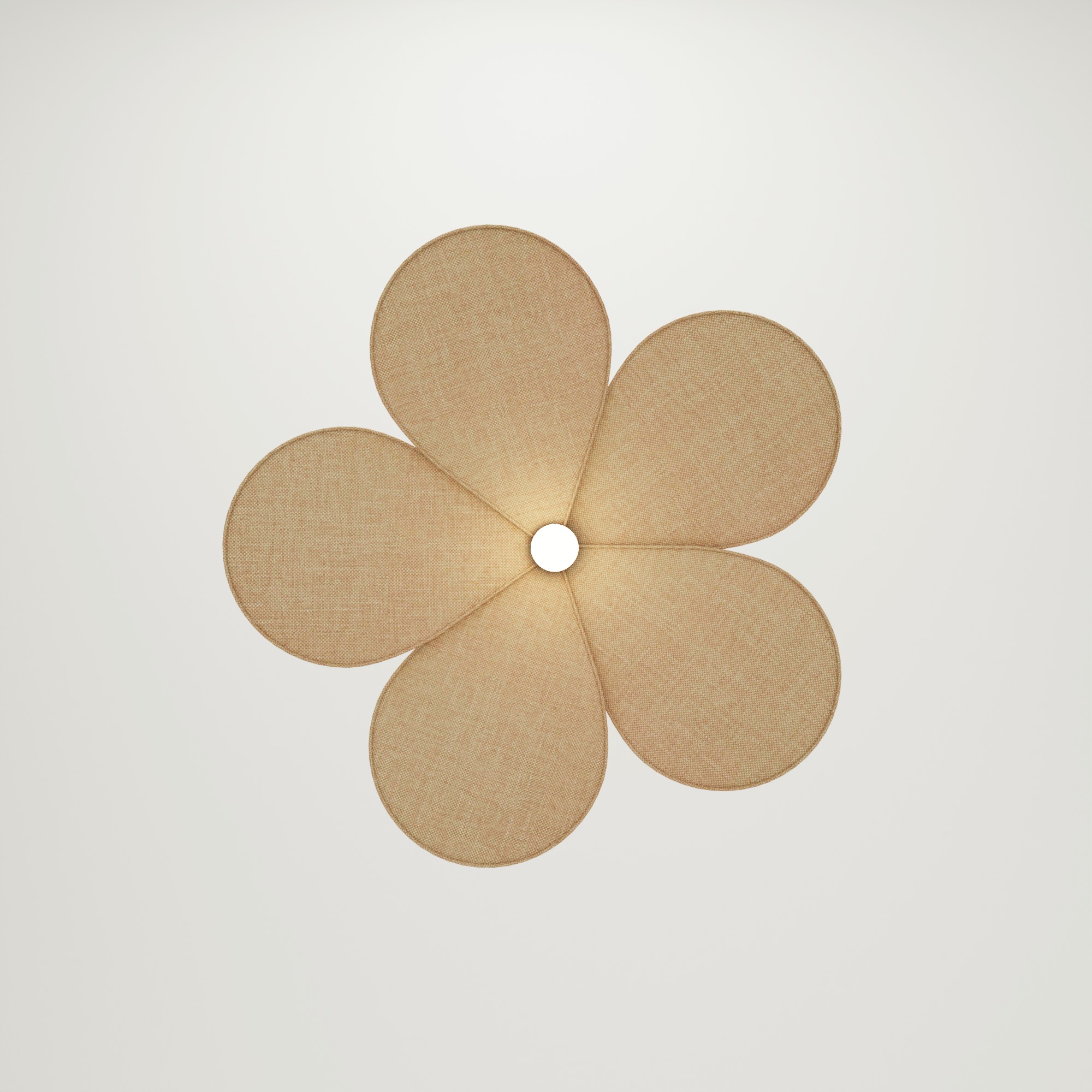 Fabric ceiling Lamp Free 3D model_2